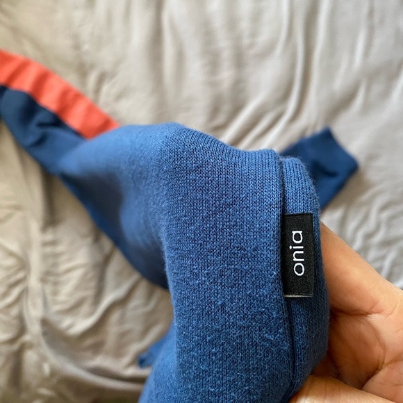 Onia Men's Blue and Orange Sweater size M - Picture 6 of 8